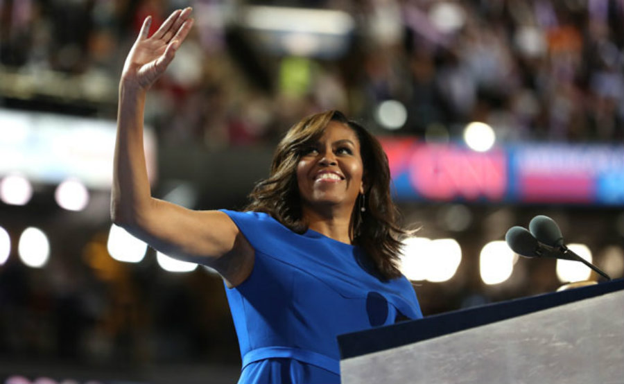 Michelle Obama is more than welcome during her speech at the 2016 DNC. Image Credit: NDTV