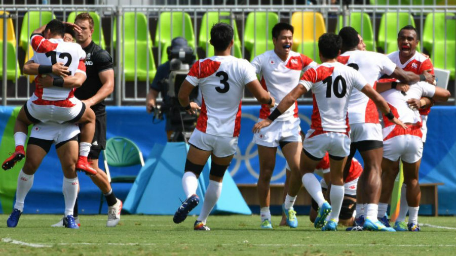 Japan's rugby team defeated New Zealand's last Tuesday in the Rio Olympics at the Deodoro Stadium. Photo credit: AFP / Eurosport