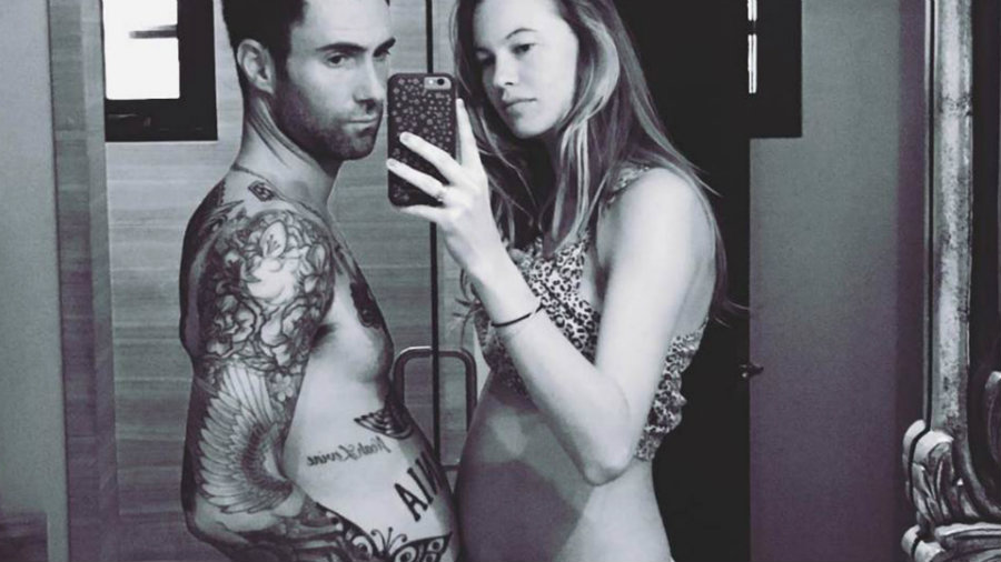 Dusty Rose is Levine's first child. Photo credit: Adam Levine's Instagram / Today