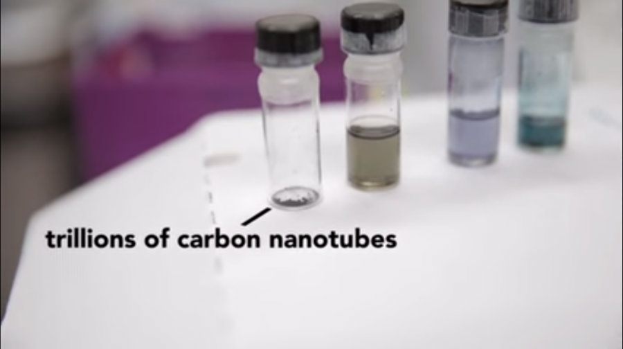 engineers and scientists have long tried to create electronics using the properties of carbon nanotubes, which are tubes or straws made of carbon, about as thick as an atom, stronger than steel while remaining flexible, and also very conductive. Photo credit: Engineering UW