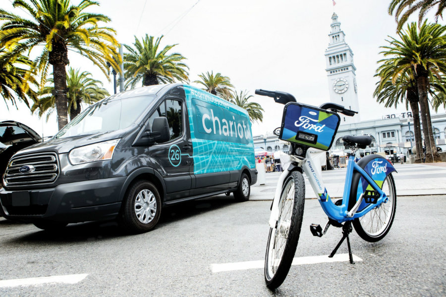 Chariot is a private shuttle company that primarily serves San Francisco commuters, and it is the first acquisition made by Ford Mobility. Photo credit: Ford / Business Insider