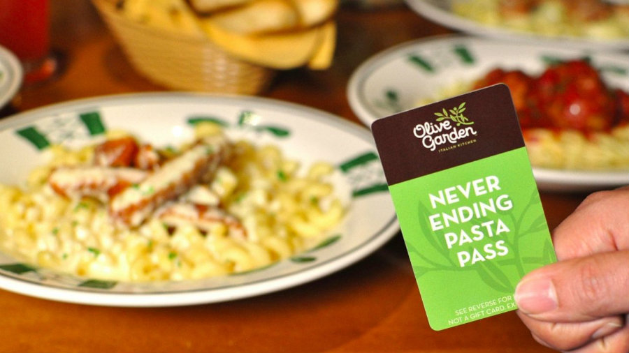  The promotion starts on October 3 and finishes on November 20 and the passes cost one hundred dollars plus sales tax with free shipping. Photo credit: Olive Garden / Fox News