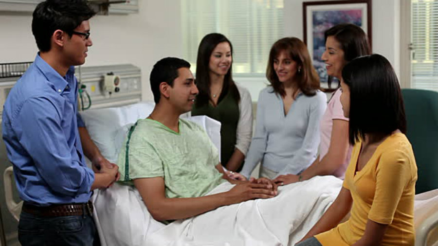 Hispanics tend to bring at least seven people to the medical appointments. Photo credit: Getty Images