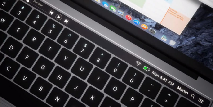 is the macbook pro fingerprint scanner a button