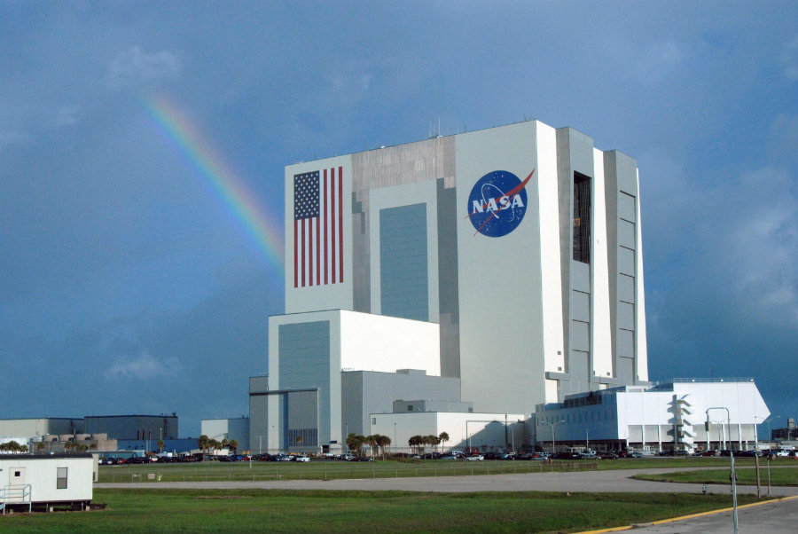 The NASA complex is home to multiple office buildings, launch pads, and the huge Vehicle Assembly Building. Photo credit: NASA / Pics About Space