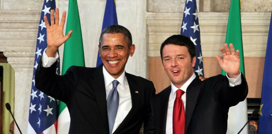 Today, October 18, Barack Obama received the Prime Minister of Italy, Matteo Renzi, in the White House. Photo credit: L'Italo-Americano