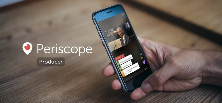 Creators can now generate a URL to stream from professional cameras, satellite trucks, studio editing rigs, VR headsets, drones, OBS, and other desktop streaming software. Photo credit: Periscope / Venture Beat