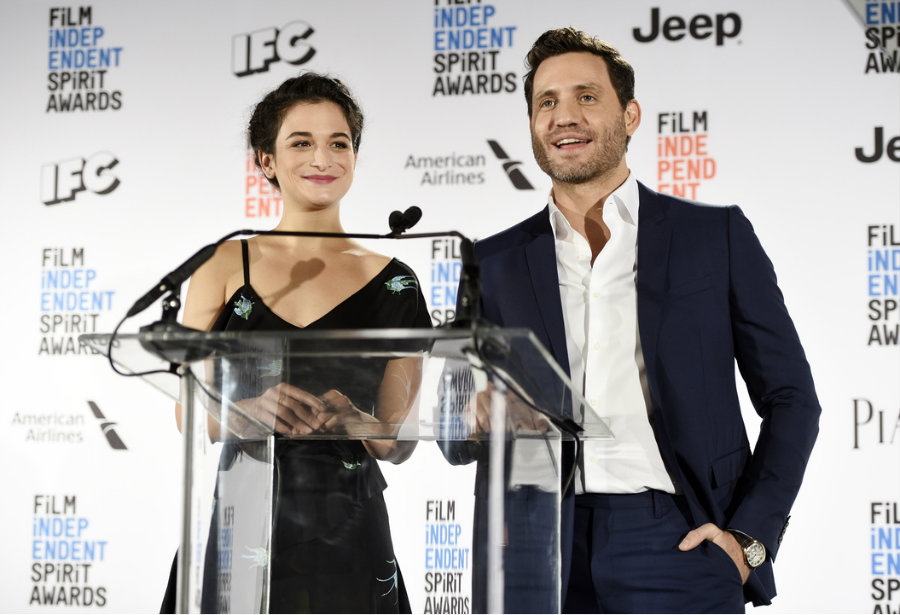 American actress Jenny Slate and Venezuelan actor Edgar Ramirez announced the nominees on Tuesday at the 2017 Independent Spirit Awards. Photo credit: Kiro 7