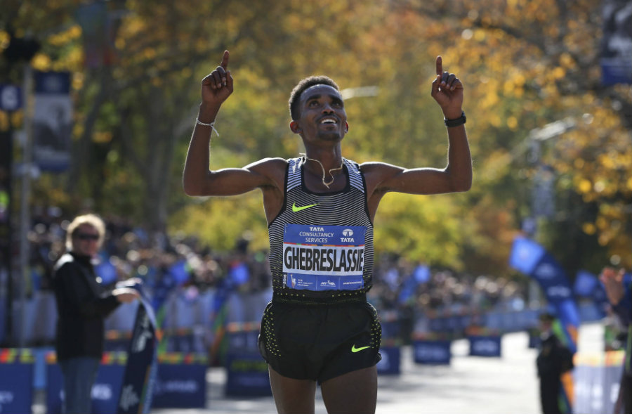 Ghirmay Ghebreslassie, a 19-year-old guy from Eritrea, won male first place. Photo credit: AP Photo / Seth Wenig / Wtop