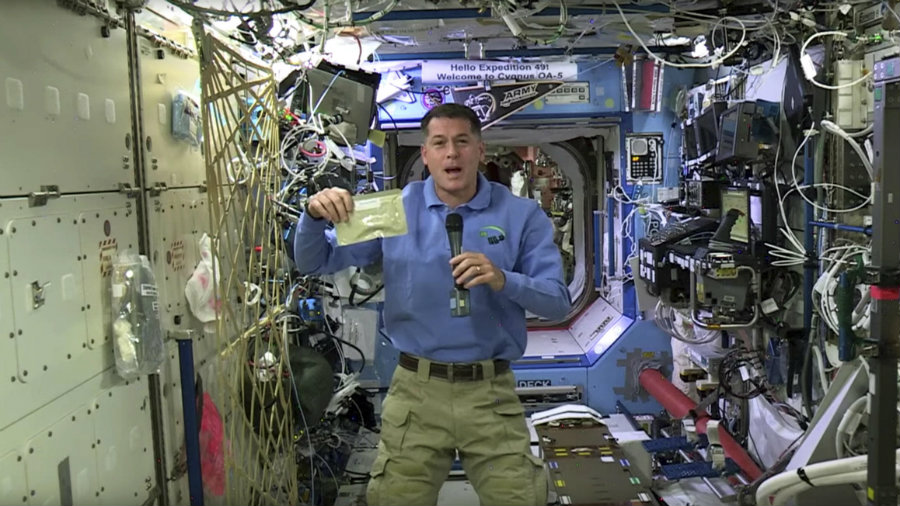 Astronauts at the ISS will be celebrating Thanksgiving. Photo credit: NASA Youtube Channel