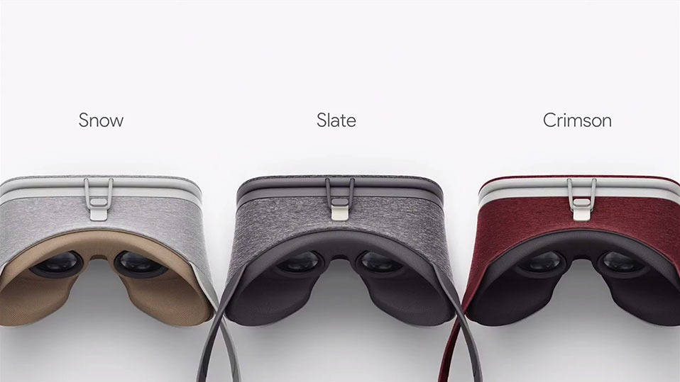 Google Daydream View VR headset colors. Image Credit: Polygon