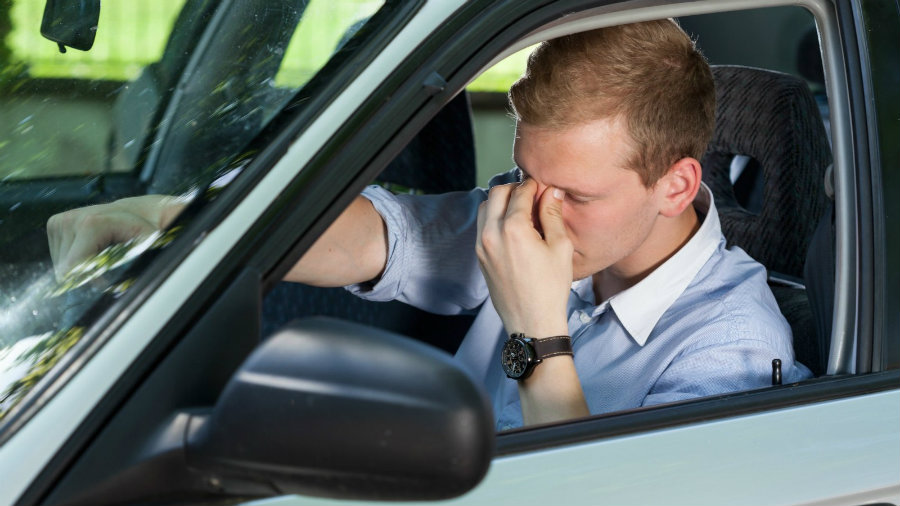 According to the study, driving while sleepy is similar to driving with alcohol in the blood. Photo credit: CNN