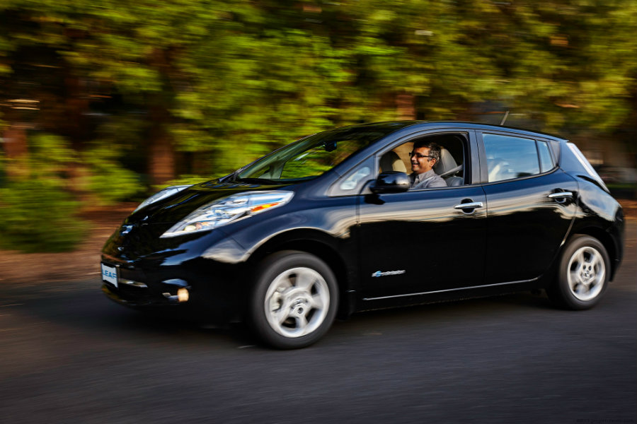 The objective is to begin full production of the automated Leaf by 2020. Photo credit:  AutoGuide.com