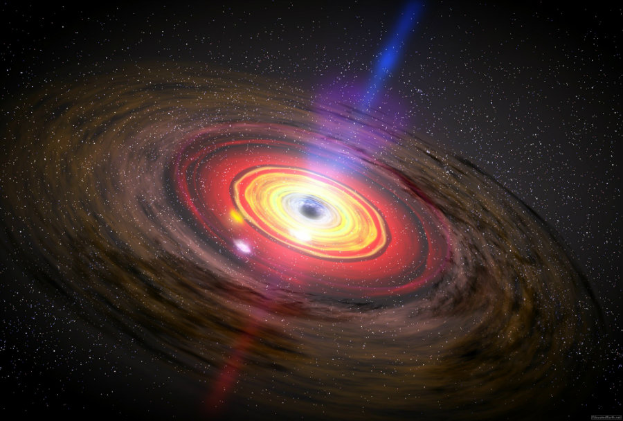 Astronomers discovered two supermassive black holes extremely close to the Milky Way. Photo credit: Educatedearth.net