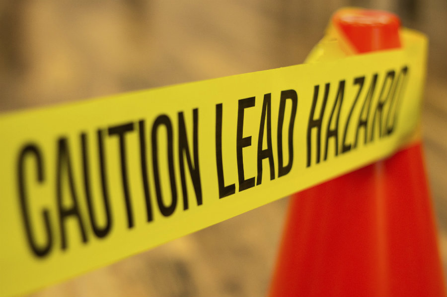 Lead can come from several sources such as old paint, contaminated soil or from water that runs through lead pipes. Image credit: Harvard Health Publications