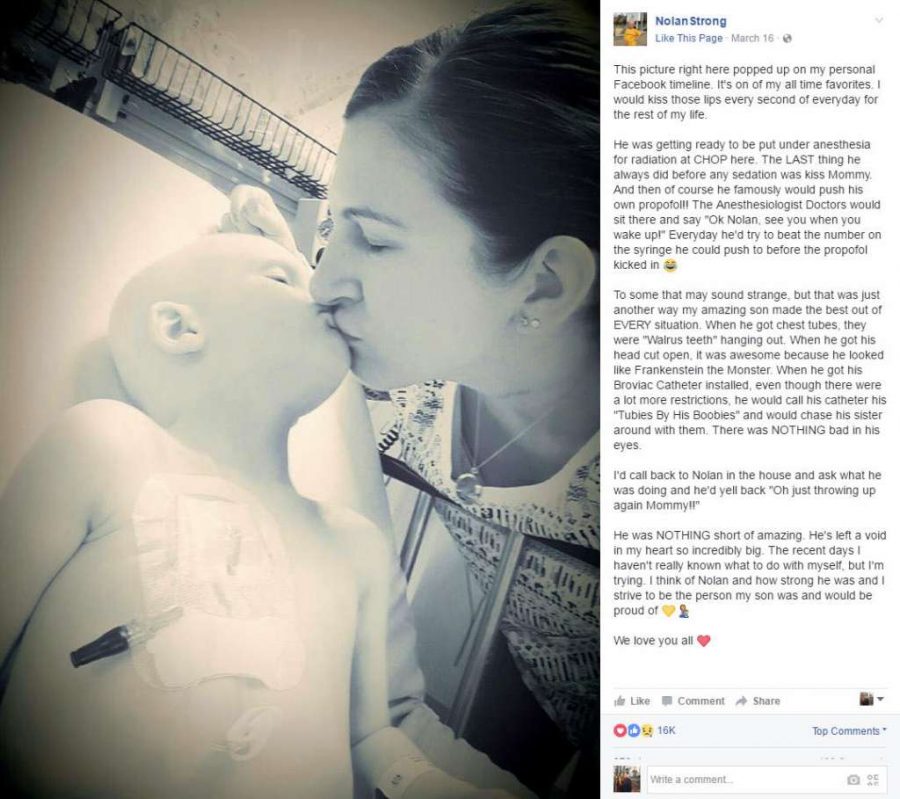 Grieving mother says goodbye to her son Nolan