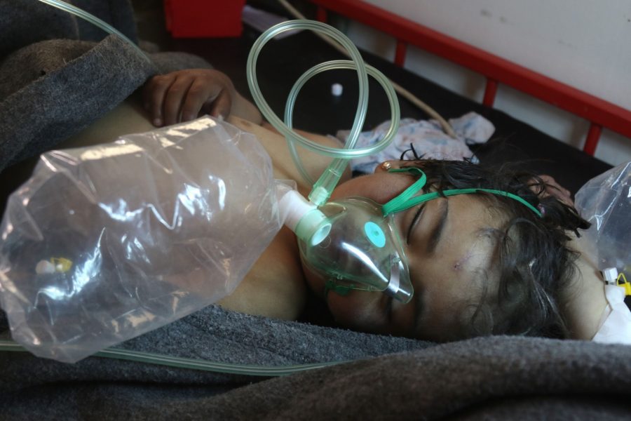 Syrian boy being treated for chemical poisoning