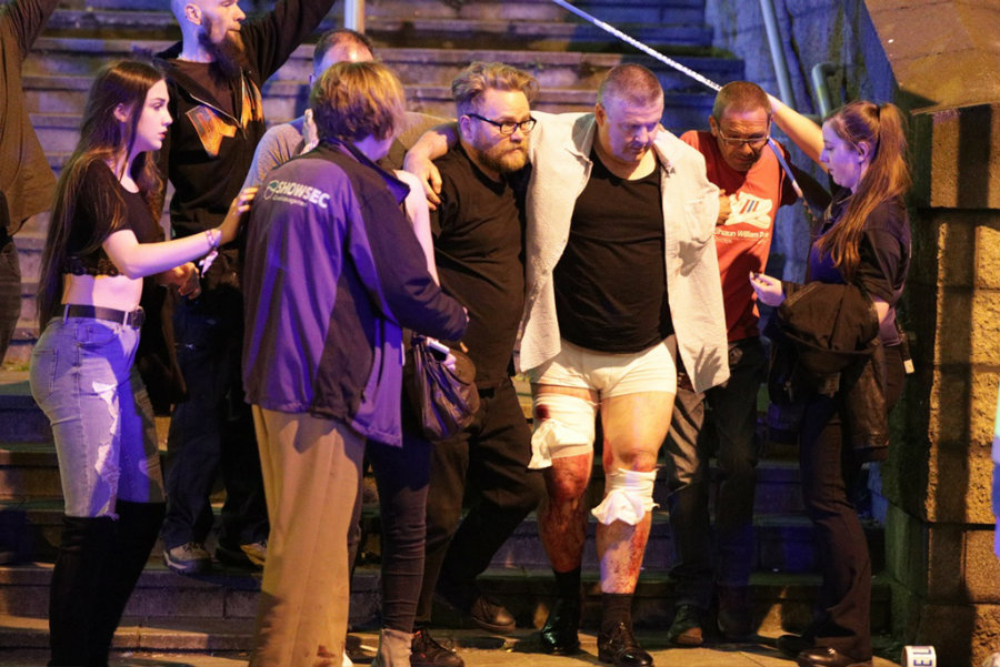 22 dead and 59 injured after a bomb explosion during Ariana Grande concert in Manchester.  Image credit: Hypebeast