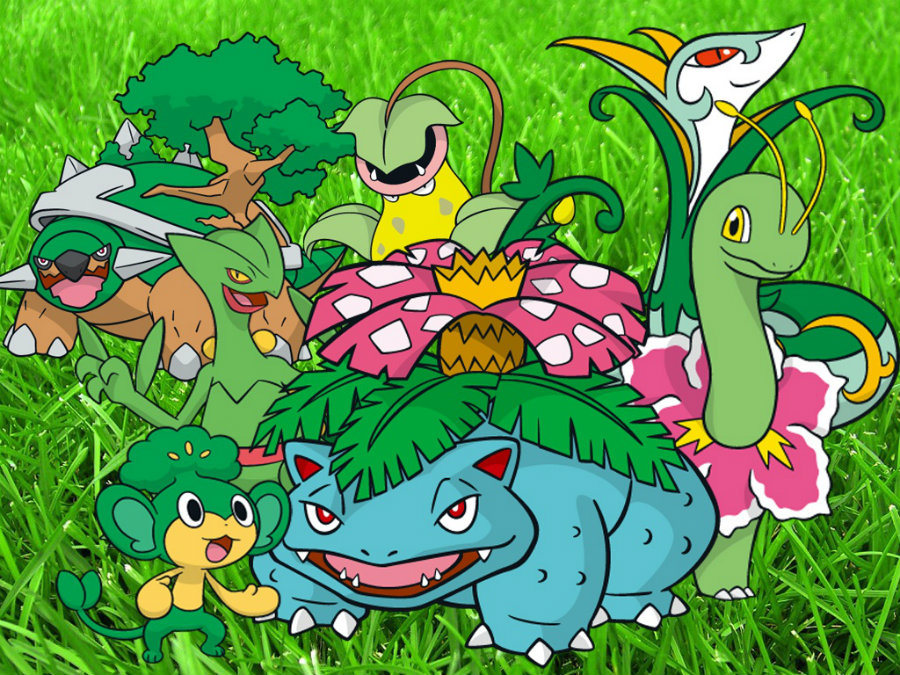 Grass-type Pokémons. Image credit: Legiongamingteam.com