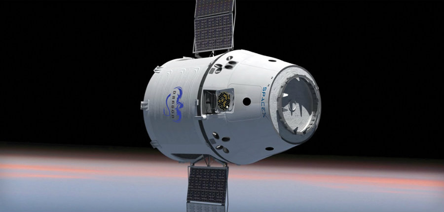 SpaceX’s Dragon spaceship landed on Earth after a month-long trip to the International Space Station. Image credit: SpaceX