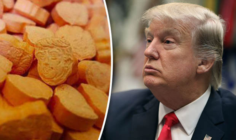 Donald Trump-shaped ecstasy pills. Image Credit: Karlie Powell / Youredm