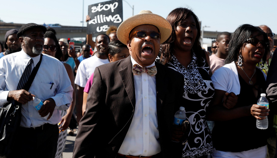 Protesters poured onto the streets after the verdict. Image Credit: Business Insider