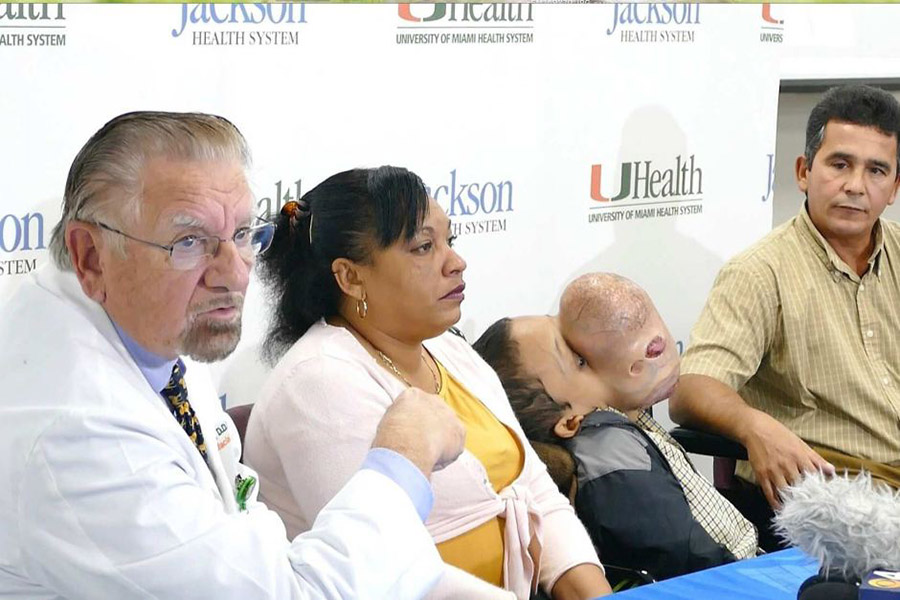 14-year-old boy from Cuba with a 10-pound tumor, Basketball-size tumor, Miami