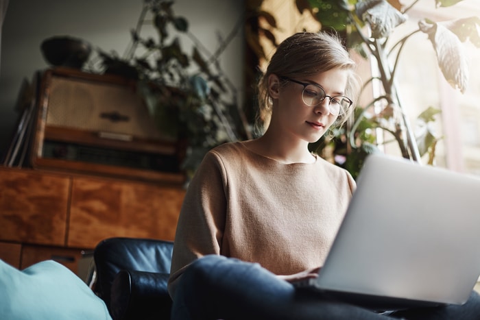 Woman Typing Essay