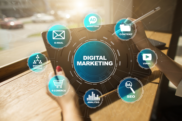 Digital Marketing Technology Concept