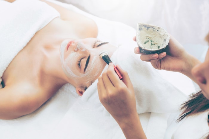 Woman Receiving Spa Treatment