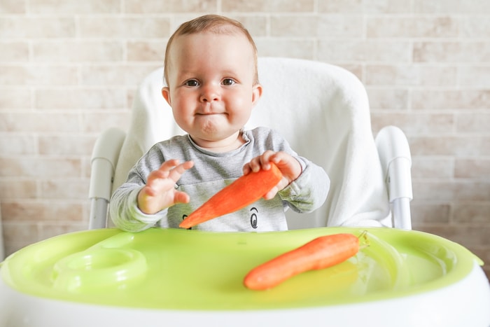 Baby Eating Healthy Food