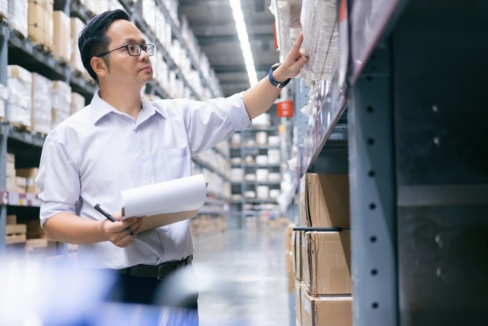 Technology Advanced Workers in Warehouse