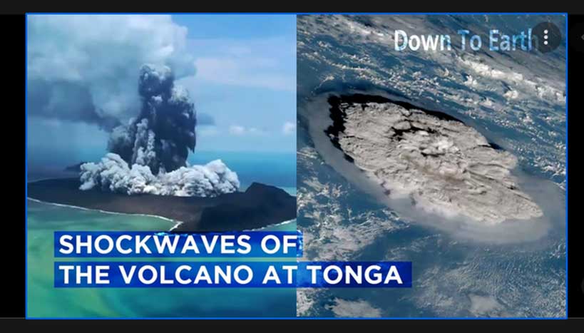 Boom Sounds of Volcanic Eruption in Pacific Island of Tonga Heard in Alaska