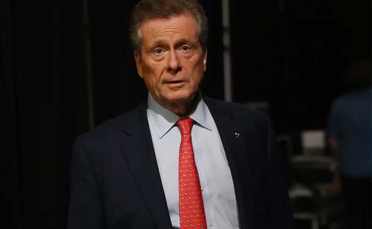 Mayor of Toronto, John Tory, Resigns Hour after Newspaper Exposed His Infidelity